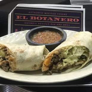 Carne azada burrito