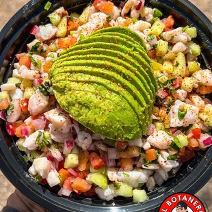 Ceviche Tray (fish and shrimp mix)