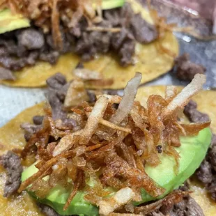 Ribeye tacos. Not great but not bad. Would preferred traditional grilled onions.