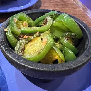 Grilled jalapeños
