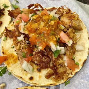 04.20.24 My fav! Carnitas taco!! Love the crispy edges and amazing juicy flavor!!!