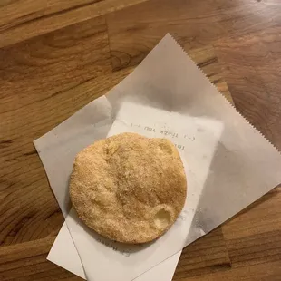 The fried tortilla cookie,love it