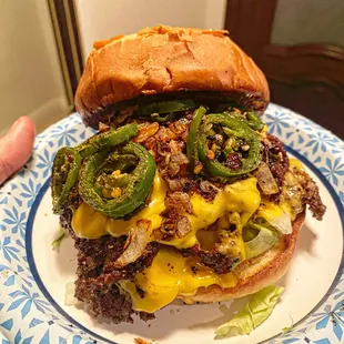 El Biter + grilled jalapeños.