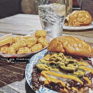 La Hot Mess and tater tots