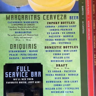 Brookville Menu