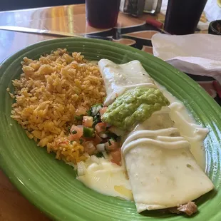 Steak burrito