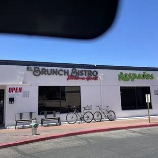 outside