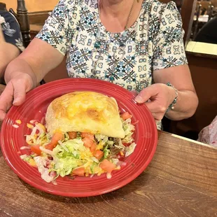 Shredded beef stuffed sopapillas