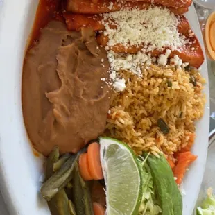 Homemade "Red Chile Sauce" Enchiladas