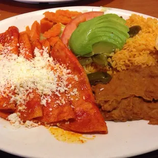 Non Tex-Mex enchiladas