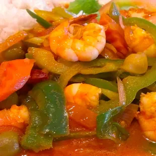 Camarónes a la Veracruzana.