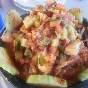 Molcajete campechano. This is amazingly delicious!