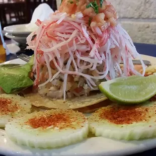 The tostada mixta