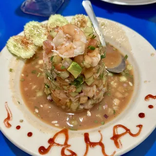 Tostada de Camaron "AKA"