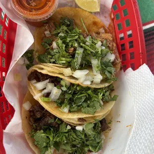 Barbacoa and cachete tacos!