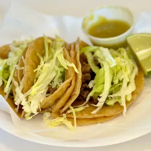Three Steak Tacos