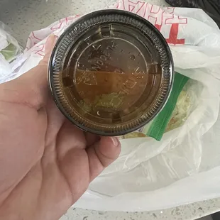 Dan más salsa de este size en cualquier restaurante de comida rápida