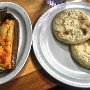 El Salvadorian Tamale and Pupusas