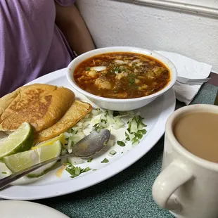 Menudo (small) with Bolio