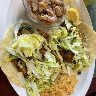 2 Fish Tacos Plate