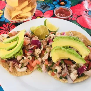 Shrimp Ceviche Tostada