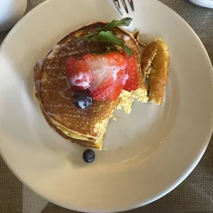 Corn pancakes they&apos;re so yummy