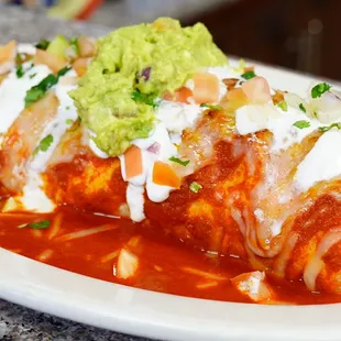 Burrito mojado (wet burrito )