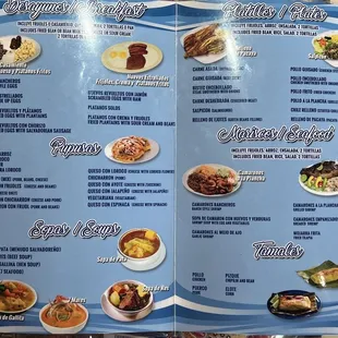 the menu