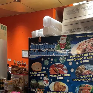 a menu for a restaurant