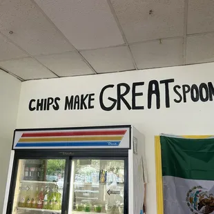 They serve the best salsas with chips