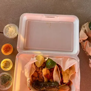 Their street tacos are amazing. Very filling, but not to the point I hated myself after eating them.
