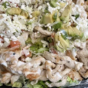 These loaded grilled chicken nachos are well worth the money. Full of flavor and no skimping!