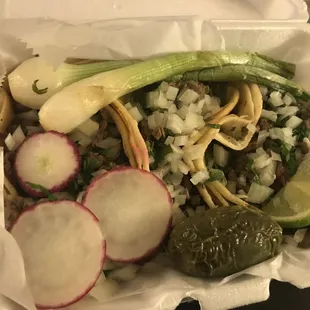 3 Tacos de Asada
