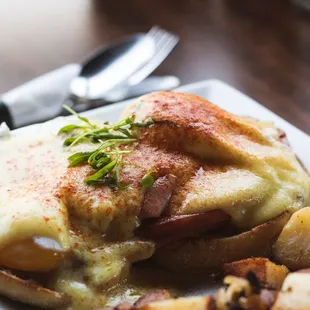 Classic Benedict from our breakfast menu at El Buen Sazon