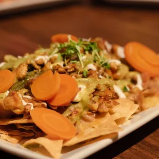 Steak nachos available