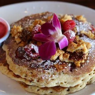 Raspberry Flan Pancake