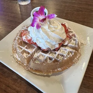 Strawberry 3 Leches Waffles