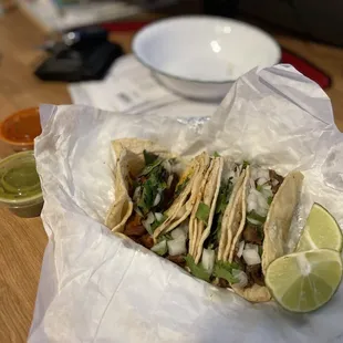 a close up of a taco