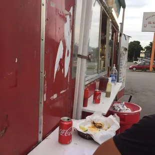 a man at a food truck