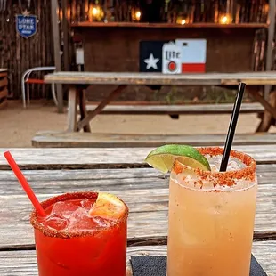 Fruit cup and Paloma