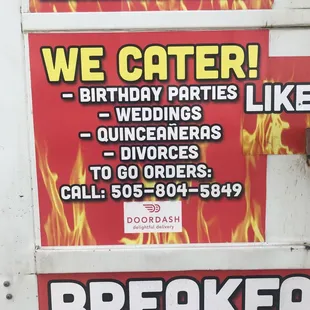 We cater divorces!