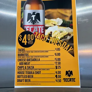 the price of mexican food