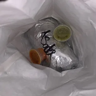 a burrito in a bag