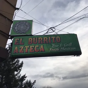 a sign for a mexican restaurant