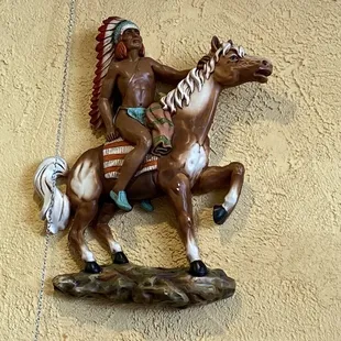 a man on a horse