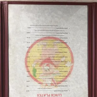 a menu for a mexican restaurant