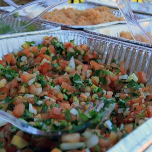 Fresh pico de gallo.