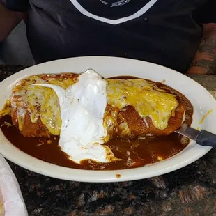 Super deluxe carnitas burrito