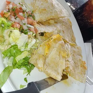 Shrimp quesadilla