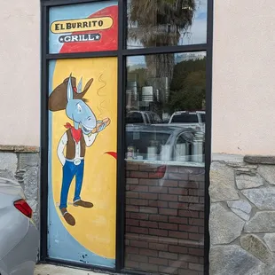 Window by the parking lot